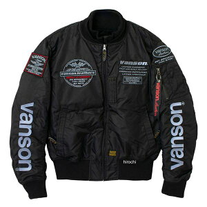 y[J[݌ɂz o\ VANSON 2025NH~f MA-1 WPbg ubNAVo[ MTCY VS25108W JPX