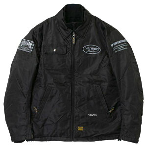 【メーカー在庫あり】 バンソン VANSON 2025年秋冬モデル COACH ジャケット ブラック 3XLサイズ TVS2509W JP店
