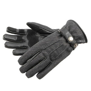 【New】【メーカー在庫あり】 デグナー DEGNER 2025年秋冬モデル レザーAAAデニムグローブ ブラック/ブラック Lサイズ FRTG-106 JP店
