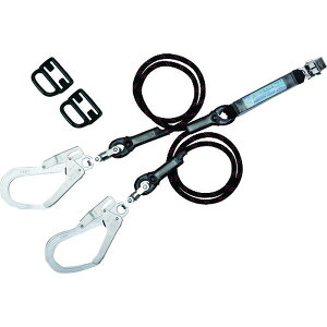 【メーカー在庫あり】 THL2GB93SV33BK2R23BP フルハーネス用ランヤード ツインランヤード Gブレード(黒) THL-2-GB93SV-33-BK-2R23-BP JP店