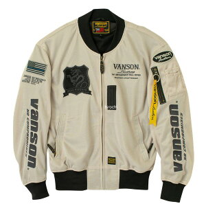 �y���[�J�[�݌ɂ���z �o���\�� VANSON 2026�N�t�ă��f�� ���b�V��MA-1�W���P�b�g L�T�C�Y IV/GM VS26101S JP�X