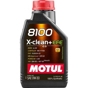 ���`���[�� MOTUL 8100 X-clean+ EFE 4�փG���W���I�C�� 0W-30 1L 113122 JP�X
