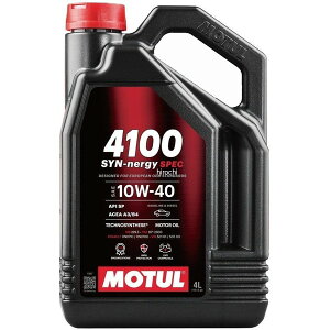 ���`���[�� MOTUL 4100 SYN-NERGY SPEC 4�փG���W���I�C�� 10W-40 4L 113910 JP�X