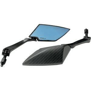 【USA在庫あり】 コソ KOSO ミラー ブルーレンズ バーエンドマウントマウント カーボン/黒(左右ペア) 0640-0635 JP