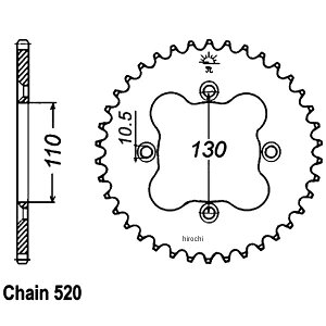 �yUSA�݌ɂ���z JT �`�F�[�� JT Chains �X�v���P�b�g ���A 40T/520 01�N-05�N TRX400EX �X�`�[�� 1210-0520 JP�X