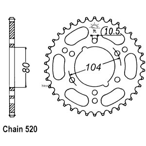 yUSA݌ɂz JT `F[ JT Chains XvPbg A 34T/520 |X Trail Boss X`[ JTR1478-34 JPX