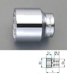 �y���[�J�[�݌ɂ���z �G�X�R ESCO 3/4sqx55mm �\�P�b�g 000012227123 JP�X
