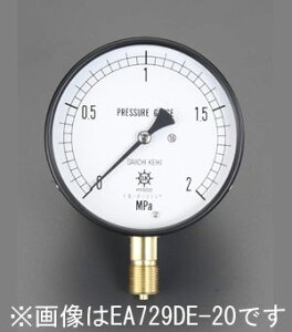 �y���[�J�[�݌ɂ���z �G�X�R ESCO G 3/8"/100mm/ 0-25MPa ���͌v 000012080019 JP�X