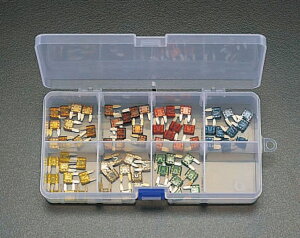 【メーカー在庫あり】 エスコ ESCO 自動車用平型ヒューズセット 000012063282 JP店