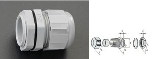 �y���[�J�[�݌ɂ���z �G�X�R ESCO 14 -24.5mm �P�[�u���O�����h 1�� 000012242778 JP