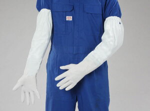 【メーカー在庫あり】 エスコ(ESCO) M 腕カバー付薄手ビニール手袋 000012236611 JP