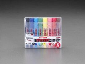 【メーカー在庫あり】 エスコ ESCO 8本組/太 細字 水性サインペン 000012234724 JP