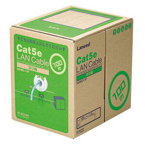 y[J[݌ɂz GXR ESCO 100m LANP[u (Cat5e/u[) EA764BG-13 JPX