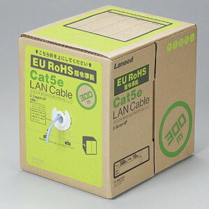 y[J[݌ɂz GXR ESCO 300m LANP[u (Cat5e/u[) EA764BG-14 JPX