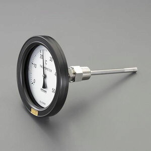 【メーカー在庫あり】 エスコ ESCO 0-100℃/ 50mm バイメタル式温度計(屋外用) EA727AE-3 JP店