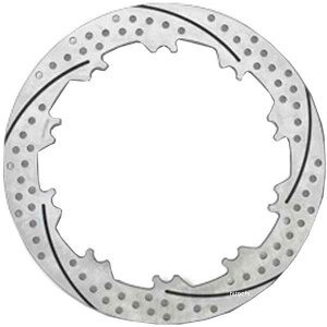 サンスター フロントディスクローター プレミアム ホール&スリット φ330 ZRX1200DAEG(φ320) シルバー EMA130FR-SV JP店