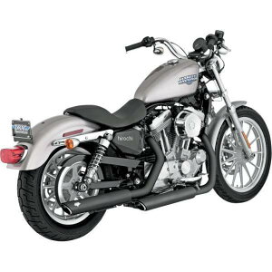 【USA在庫あり】 バンス&ハインズ VANCE & HINES 3インチ スリップオンマフラー ツインスラッシュ 04年-13年XL 黒 VH0143 JP店