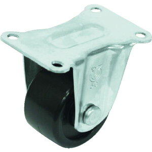 �y���[�J�[�݌ɂ���z �v���[�g�� �Œ� �X�e�����X�Ᏸ�L���X�^�[ �����i�C���� �ԗ֌a50mm H�^�C�v SUS-HR�^ ��t���@66×36 SUS-HR-50GNB JP�X