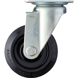 【メーカー在庫あり】 420BBSFR125 静音旋回式ゴム車輪(ナイロンホイール・ラジアルボールベアリング)125mm 420BBS-FR125-BAR01 JP店