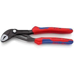 �y���[�J�[�݌ɂ���z 8702180 KNIPEX�� KNIPEX �E�H�[�^�[�|���v�v���C���[ �R�u�� �R���t�H�[�g�n���h�� 180mm 8702-180 JP�X