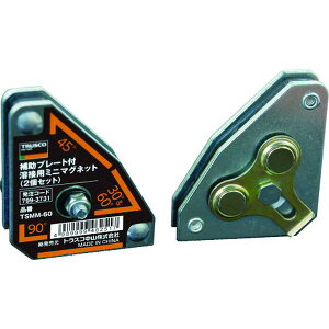 �y���[�J�[�݌ɂ���z TSMM60 �g���X�R���R(��) TRUSCO �⏕�v���[�g�t �n�ڗp�~�j�}�O�l�b�g(2�Z�b�g) TSMM-60 JP�X