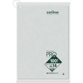 【メーカー在庫あり】 L14HCL 日本サニパック(株) サニパック L14H規格袋吊り下げタイプ(0.03)14号 L14H-CL JP店