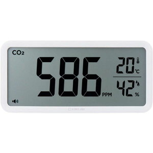 【メーカー在庫あり】 CD100W (株)キングジム キングジム JIM ザラ-ジCO2モニタ- シロ CD100-W JP店