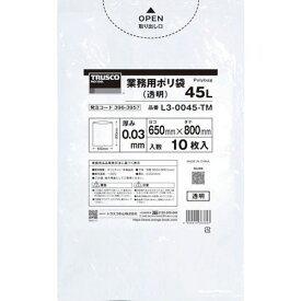 【メーカー在庫あり】 L30090TMBOX まとめ買い 業務用ポリ袋0.03X90L(透明)10枚入り 30袋 L3-0090-TMBOX JP店