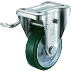 �y���[�J�[�݌ɂ���z �v���[�g�� �Œ� �L���X�^�[ �E���^�� �ԗ֌a150mm �X�g�b�p�[�t�� J�^�C�v KB(L)�^ ��t���@100×56 UWKB-150L JP�X