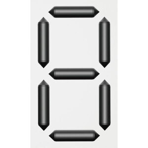 【メーカー在庫あり】 くるっと3Dデジタル数字札 KDS-201 88×53×16mm 裏面マグネット付き 413201 JP店