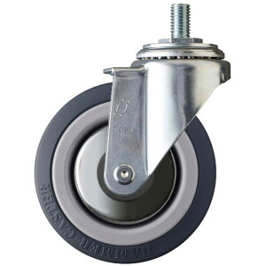 【メーカー在庫あり】 ねじ込み式キャスター ねじ込み式キャスター 自在 車輪径100mm ウレタン車輪(ナイロンホイール・ベアリング) 4200MA-KUB100 JP店