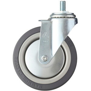 【メーカー在庫あり】 ねじ込み式キャスター ねじ込み式キャスター 自在 車輪径125mm ウレタン車輪(ナイロンホイール・ベアリング) 4200MA-KUB125 JP店