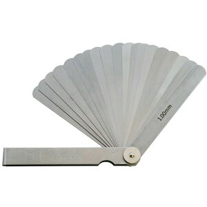 【メーカー在庫あり】 スキマゲージ シクネスゲージ 100mm 19枚 厚さ0.01〜1.00mm 100ML JP店