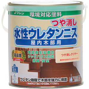 【メーカー在庫あり】 和信ペイント(株) 和信ペイント 水性ウレタンニス つや消しクリヤー 0.7L 941705 JP店