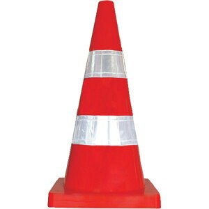 【メーカー在庫あり】 KEY794O 安全興業(株) ANZEN 安全コーン Wコーン 赤白2段 反射リングタイプ KEY-794O JP店