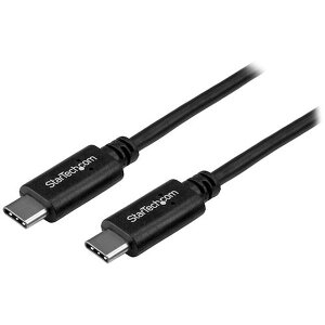 【メーカー在庫あり】 USB-Cケーブル/1m/USB 2.0/480Mbps/Type-C - Type-C/100W/オス-オス/ブラック USB2CC1M JP店