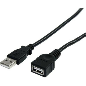 【メーカー在庫あり】 USB 2.0ケーブル/3m/Type‐A - Type‐A/480Mbps/延長用/オス-メス/ブラック/タイプA USBEXTAA10BK JP店