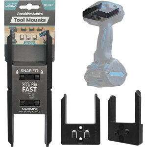 �y���[�J�[�݌ɂ���z TMMK40BLK4 StealthMounts�� �X�e���X�}�E���g �c�[���}�E���g�}�L�^40V�p(4����)�u���b�N TM-MK40-BLK-4 JP�X