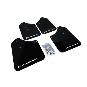 �yUSA�݌ɂ���z Rally Armor 02�N-07�N �X�o�� WRX/STI/RS/2.5i (Wagons Req. Mod.) �u���b�N UR Mud Flap w/ White Logo ralMF1-UR-BLK/WH JP�X
