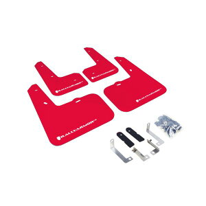 �yUSA�݌ɂ���z Rally Armor 12�N-18�N Hyundai Veloster ���b�h UR Mud Flap w/ White Logo ralMF24-UR-RD/WH JP�X