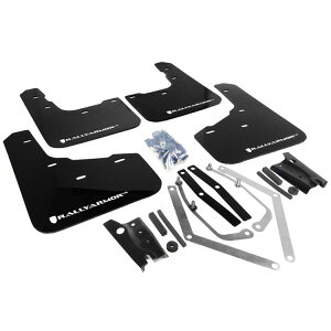 �yUSA�݌ɂ���z Rally Armor 13�N-19�N USDM �t�H�[�h Fiesta ST �u���b�N UR Mud Flap w/ White Logo ralMF29-UR-BLK/WH JP�X