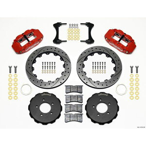 yUSA݌ɂz Wilwood Narrow Superlite 6R tg Hat Kit 12.88in Drill Red 2006-Up Civic / CRZ wil140-11978-DR JPX