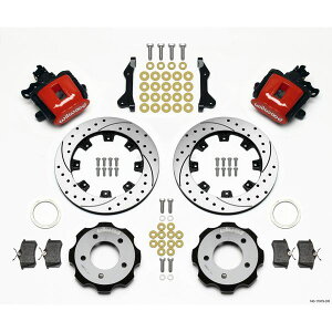 yUSA݌ɂz Wilwood Combination p[LOu[L Rear Kit 12.19in Drilled Red 2006-Up Civic / CRZ wil140-11979-DR JPX