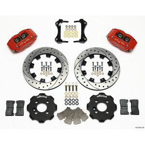 �yUSA�݌ɂ���z Wilwood Dynapro Radial �t�����g Kit 12.19in Drilled Red Mini Cooper wil140-8528-DR JP�X