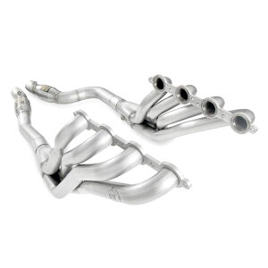 �yUSA�݌ɂ���z Stainless Works 2009�N-15�N Cadillac CTS-V �w�b�_�[ 2�C���` �v���C�}���[ High-Flow Cats 3�C���` Leads X-Pipe sswCTSV9HCATSW JP�X