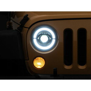 �yUSA�݌ɂ���z Raxiom 07�N-18�N Jeep �����O���[ JK Axial Series LED Headlights- Black Housing (Clear Lens) raxJ132813 JP�X