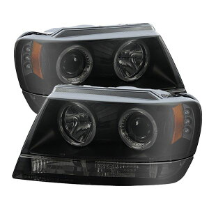 yUSA݌ɂz Spyder Jeep Grand Cherokee 99N-04N vWFN^[ wbhCg LED Halo LED ubN X[N PRO-YD-JGC99-HL-BSM spy5078568 JPX