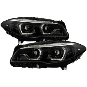 yUSA݌ɂz Spyder BMW 5 Series F10 11N-13N Xenon/HID AFS vWFN^[ wbhCg ubN PRO-YD-BMWF10HIDAFS-SEQ-BK spy5088208 JPX