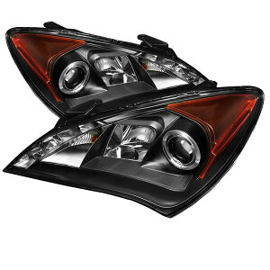 yUSA݌ɂz Spyder Hyundai Genesis 10N-12N vWFN^[ wbhCg Halogen Model- LED Halo DRL ubN spy5034250 JPX