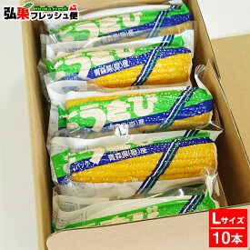 嶽きみ 真空パック　Lサイズ10本入り ギフト箱入り　とうもろこし だけきみ 食べたい時にすぐに食べれる便利な真空パック！当店人気商品・毎年数量限定での販売です！